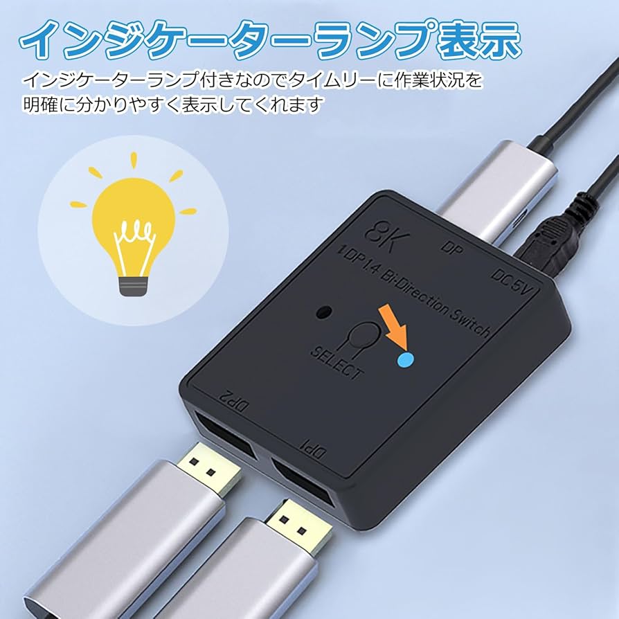 Amazon.co.jp: 安心の日本企業 DisplayPort 8K 双方向 切り替え